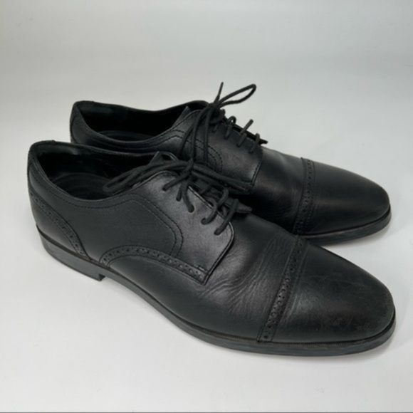 COLE Haan Cap Toe Oxfords Leather Shoes size 11 - Picture 1 of 6